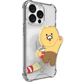 [S2B] Kakao Friends CHOONSIK Epoxy Tok Clear Bulletproof Reinforced Case - Smartphone Bumper Camera Guard iPhone Galaxy Case - Made in Korea